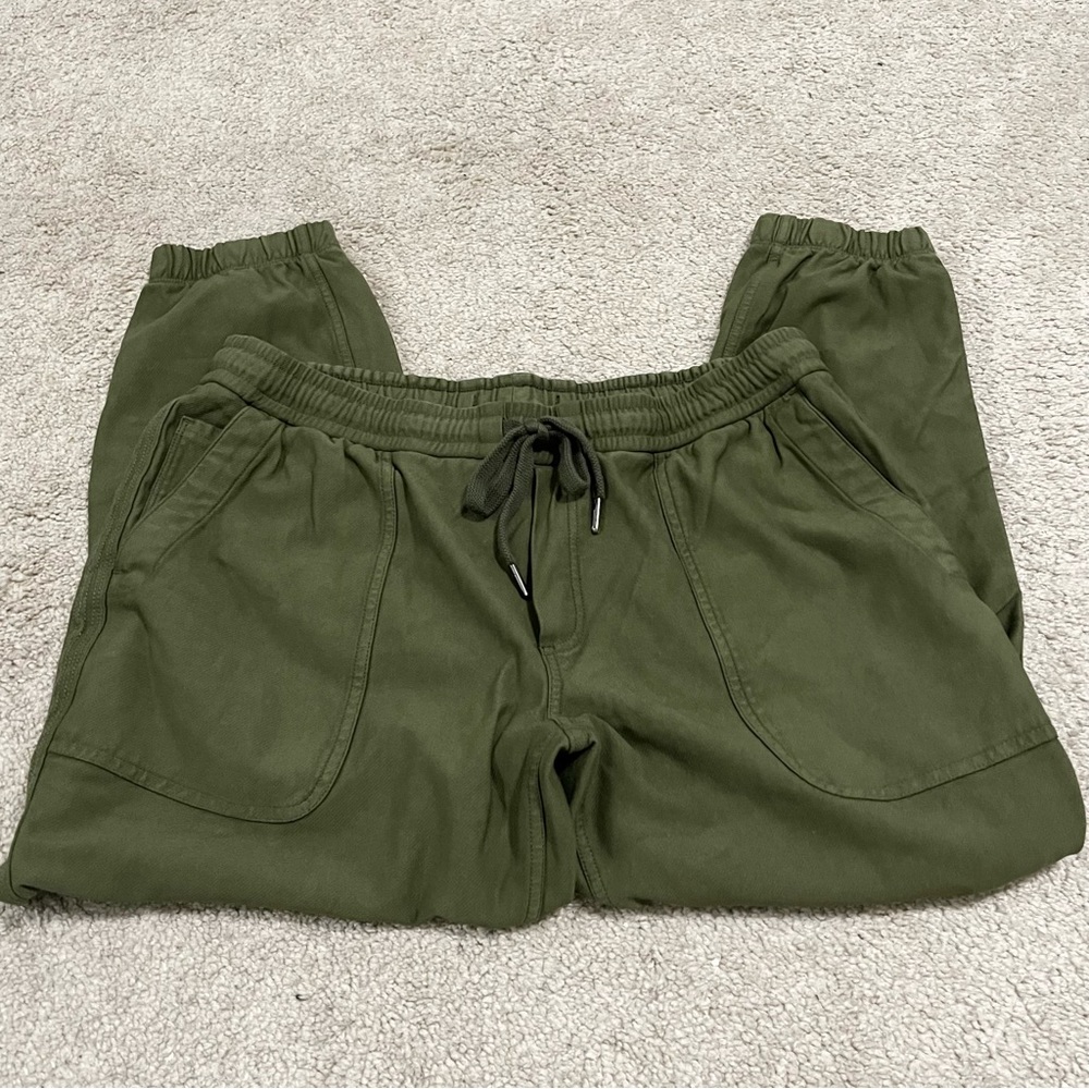Athleta Olive Green Track Joggers